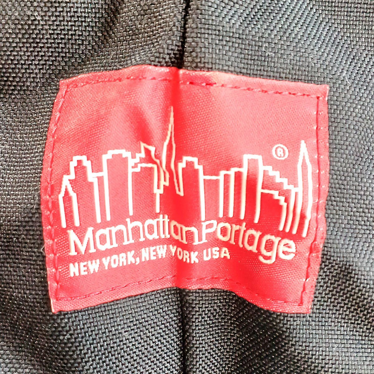 未使用品 マンハッタンポーテージ リフレクター ショルダー バッグ メンズ ブラック 黒 MANHATTAN PORTAGE 中古 ★_画像8