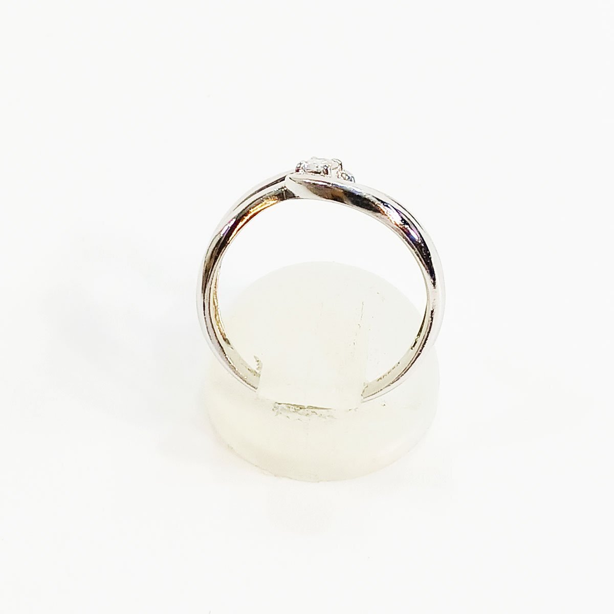 Pt900ダイヤモンド デザイン リング 指輪 総重量約3.6g 0.10ct 約12号 プラチナ 洗浄済み 中古 ★の画像5