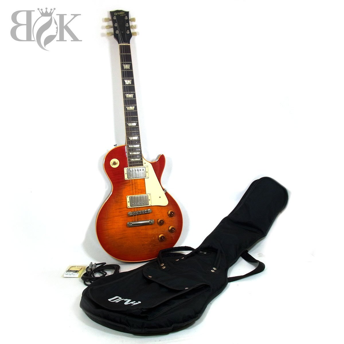 1円～ オービル バイギブソン レスポールモデル Les Paul Model ギター ケース付き 付属品 ジャンク扱い Orvill by Gibson◆の画像1