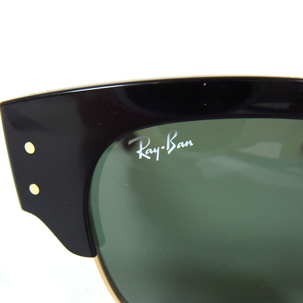 レイバン メガクラブマスター MEGA CLUBMASTER RB-0316 サングラス ゴールド ブラック 超音波洗浄済み 付属品 Ray Ban ◆の画像6