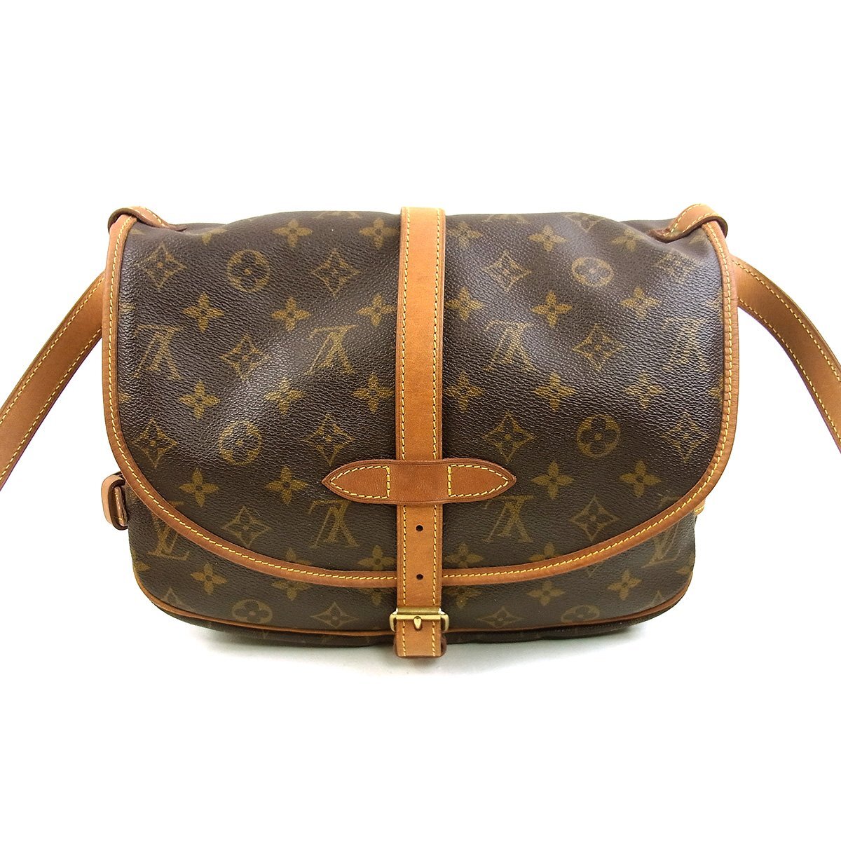 ヴィトン ソミュール30 M42256 ショルダーバッグ モノグラム Louis Vuitton 〓_画像3