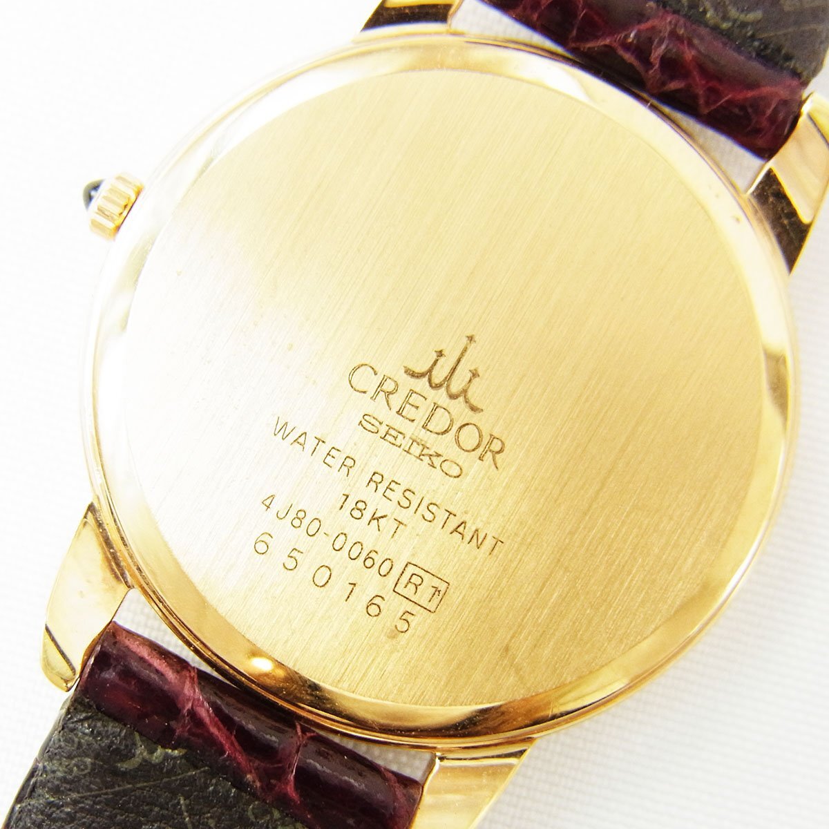 セイコー クレドール 18KT 4J80-0060 総重量 約21g クォーツ レディース 腕時計 稼働品 SEIKO ■の画像4