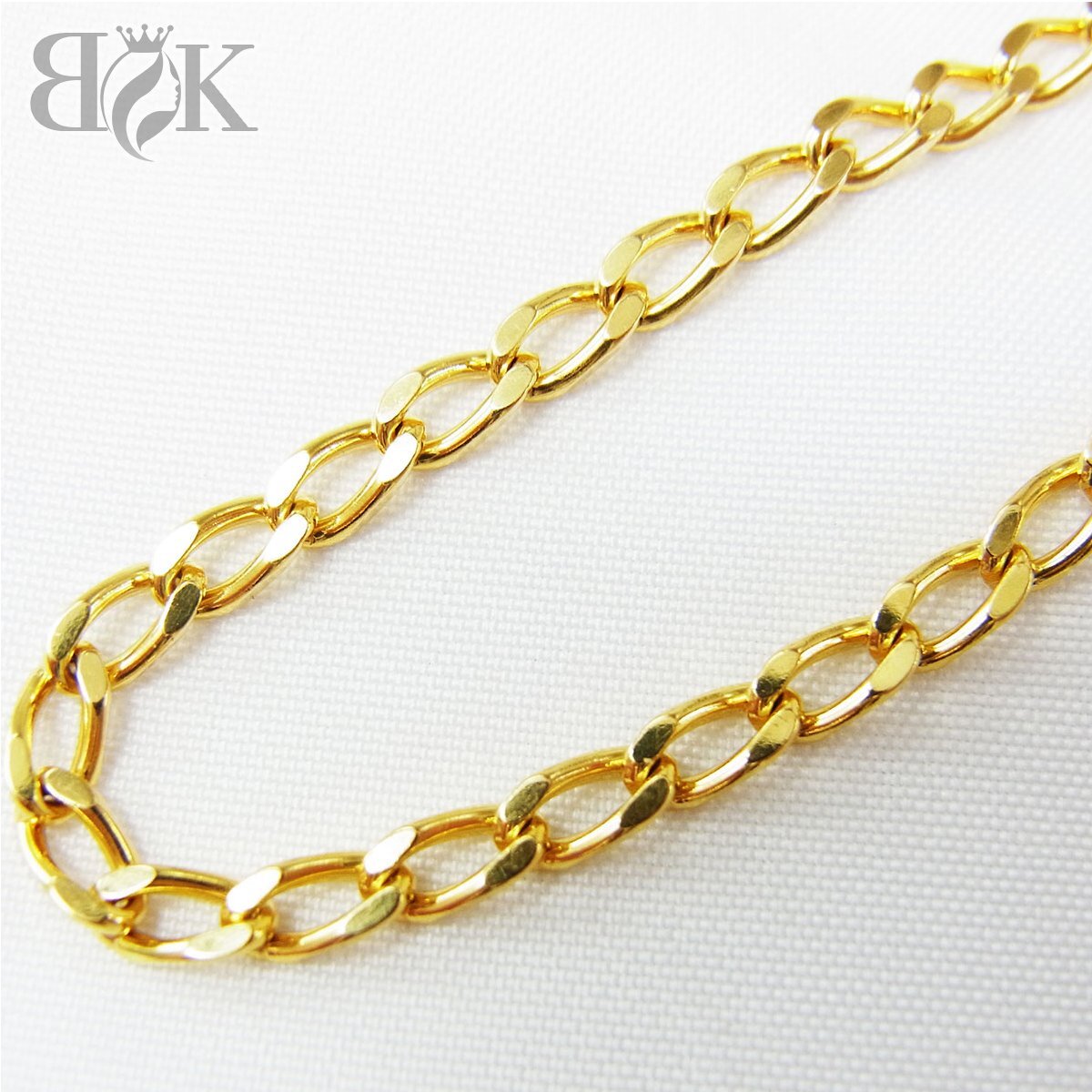 K18 chain necklace structure . department stamp approximately 12.2g total length : approximately 40.5cm width : approximately 2.9mm Gold #