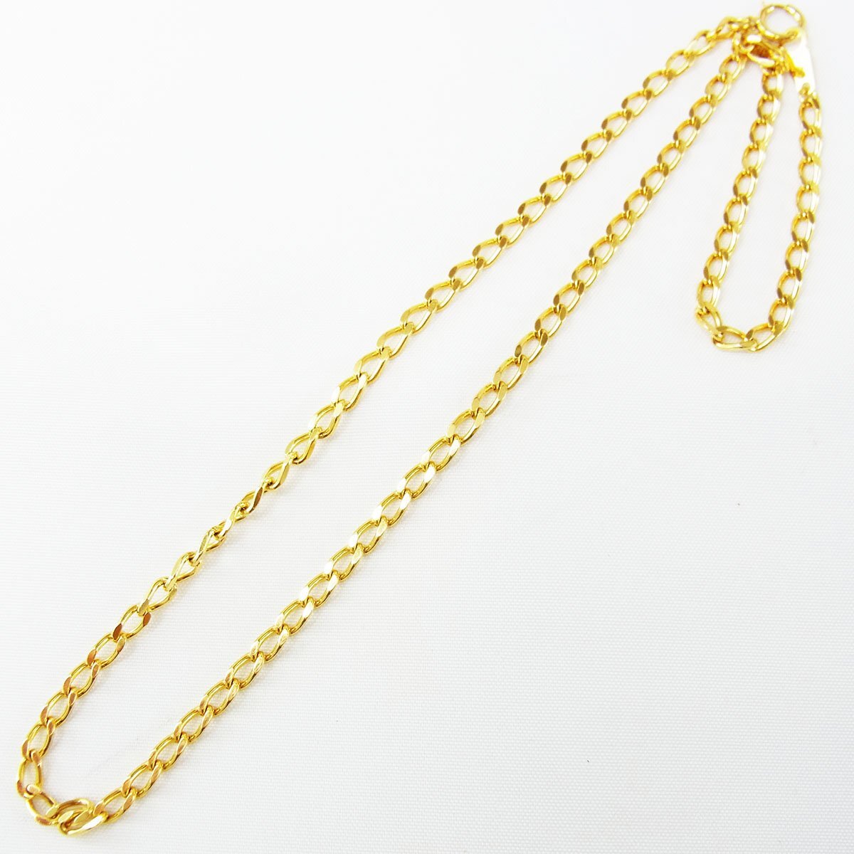 K18 chain necklace structure . department stamp approximately 12.2g total length : approximately 40.5cm width : approximately 2.9mm Gold #