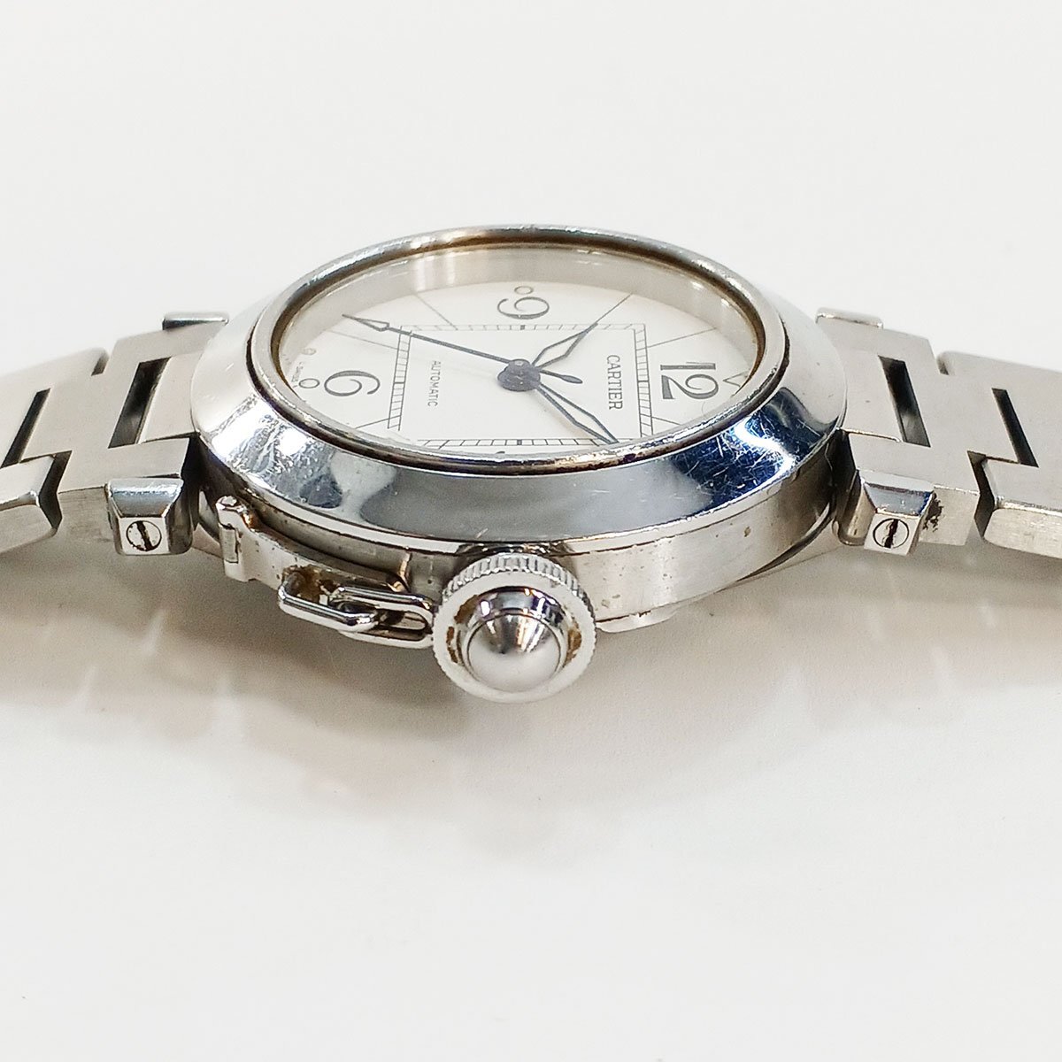 カルティエ パシャC 2324 W31074M7 ボーイズ 腕時計 自動巻き AT ステンレス 動作品 Cartier 中古 ★の画像4