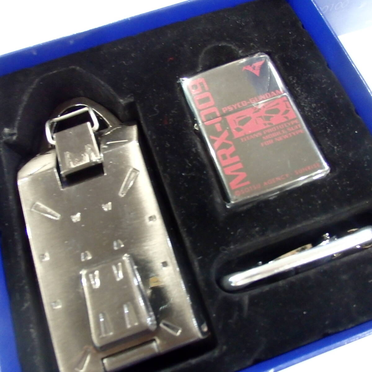 1円スタート激レア 未使用 ZIPPO ジッポー Z-GUNDAM＆CASE MODEL 機動戦士ガンダム 箱付き オイルライター 30494 11-2の画像2