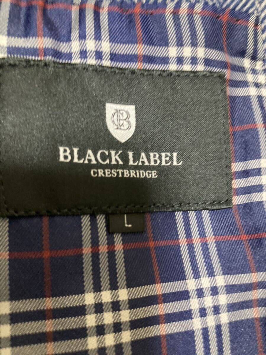 BLACK LABEL CRESTBRIDGE ヘリンボーン テーラードジャケット サイズL ブラックレーベルクレストブリッジ　2B ノバチェック　ブルー　_画像6