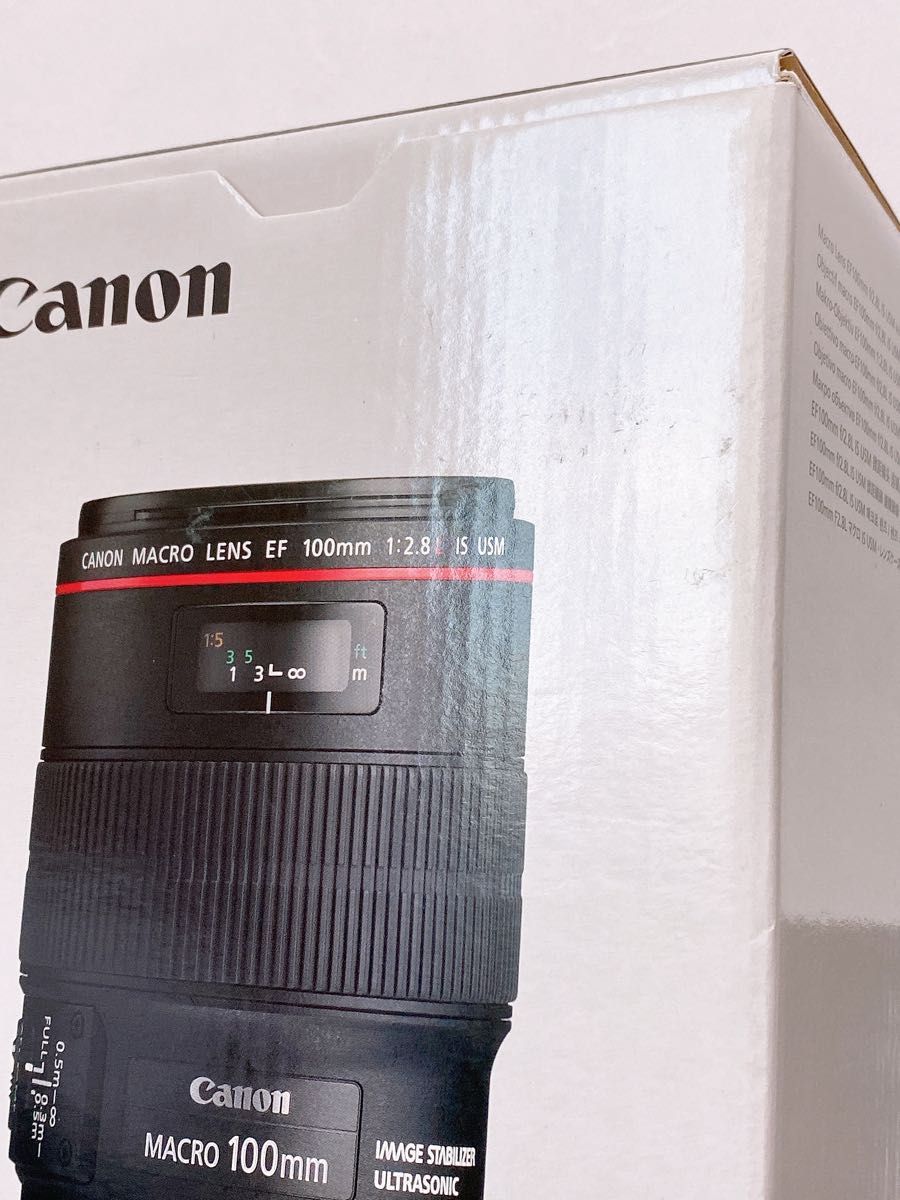 【新品】Canon EF100mm F2.8Lマクロ IS USM カメラレンズ