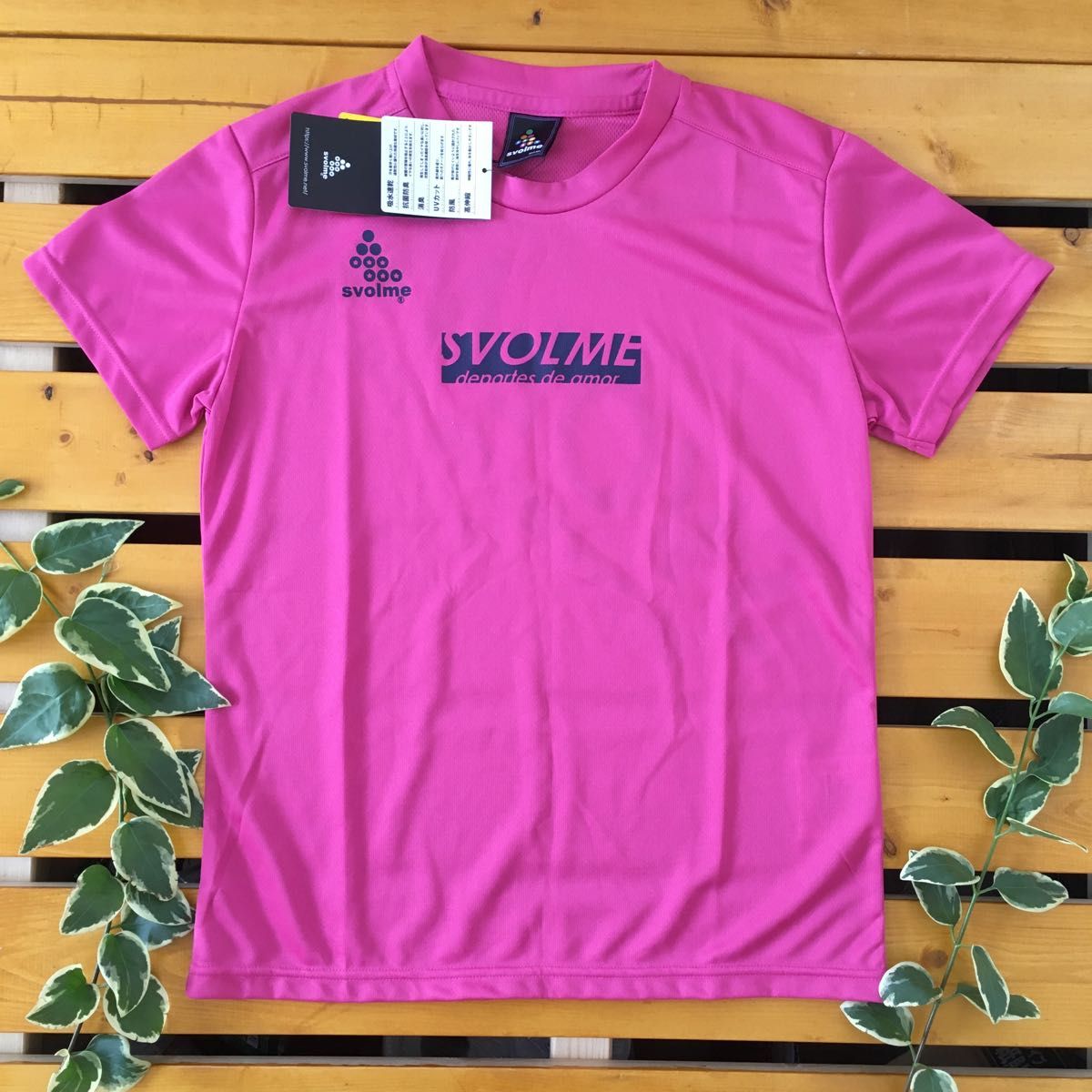 ★新品タグ付き★スボルメ　半袖Tシャツ　サイズS　SVOLME　ピンク