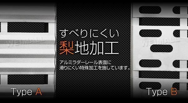 【2本セット】バイクレール スタンド付 アルミラダーレール 折り畳み式 アルミブリッジ アルミスロープ ベルト付 バイク 車両 運搬 積込み_画像3