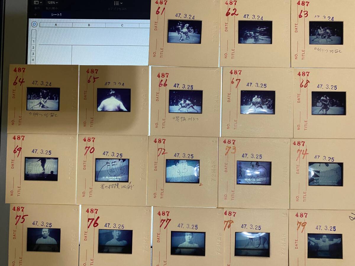 SAKURA COLOR サクラカラー 個人撮影「スライドフィルム」S47 大相撲 スペイン 風景 他 当時物 ネガ 昭和レトロ 箱 /管487_画像8