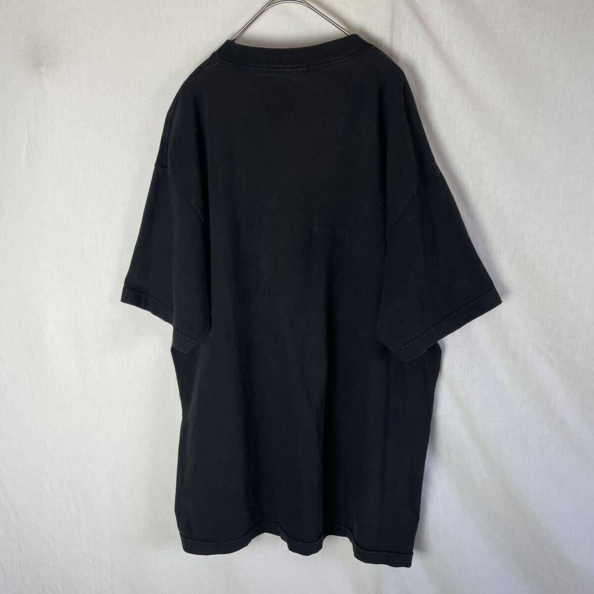 90's ALSTYLE APPAREL&ACTIVEWEAR 半袖プリントTシャツ 古着 Lサイズ ブラック ベッシー・スミスの画像5