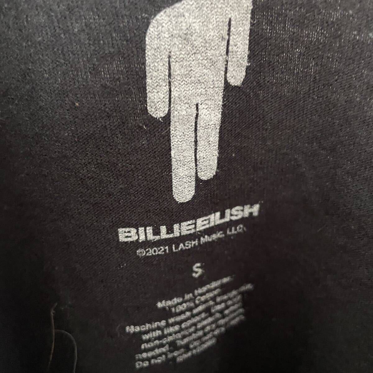 BILLIEEILISH 半袖プリントTシャツ 古着 Sサイズ ブラックの画像4