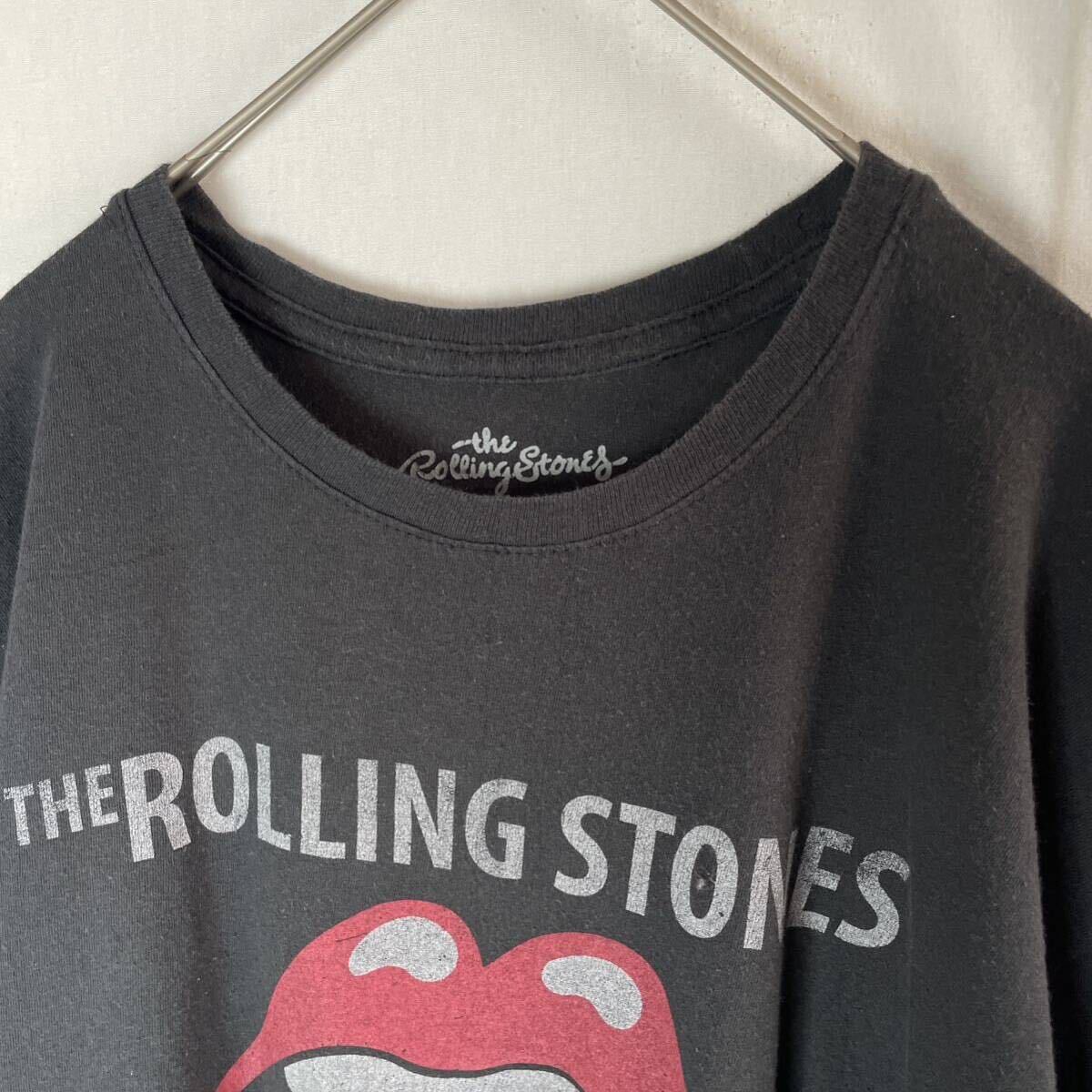 ROLLING STONES 半袖プリントTシャツ　古着　XLサイズ　ブラック　バンドTシャツ　　_画像3