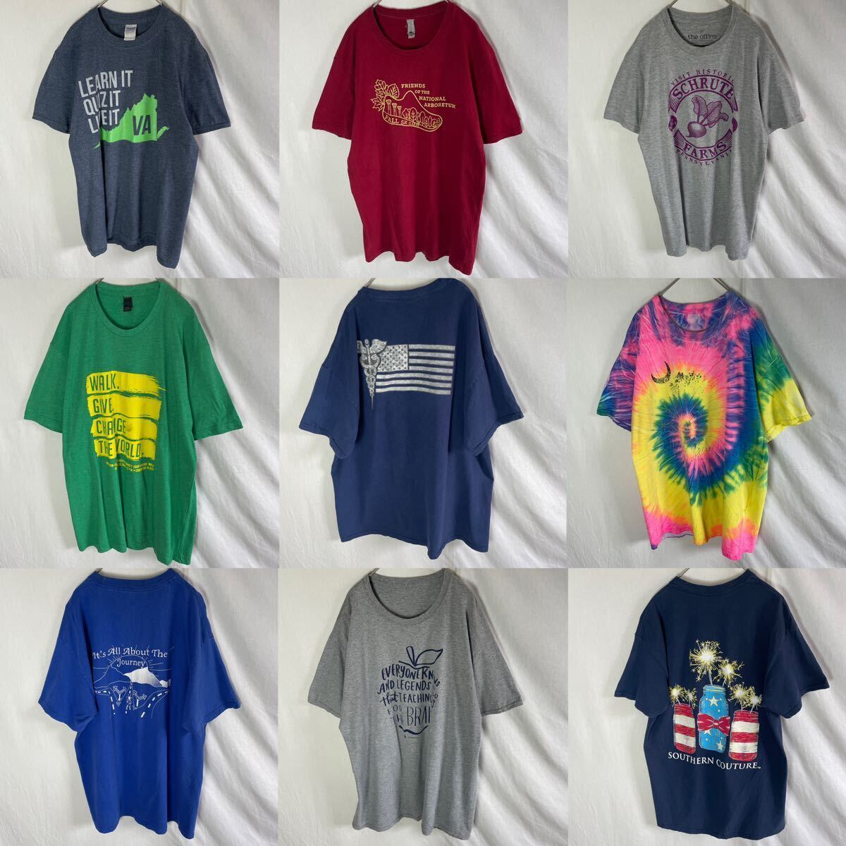 36着まとめ売り　半袖プリントTシャツ　古着　古着卸　ヘインズ、ギルダン、フルーツオブザルームなど_画像6