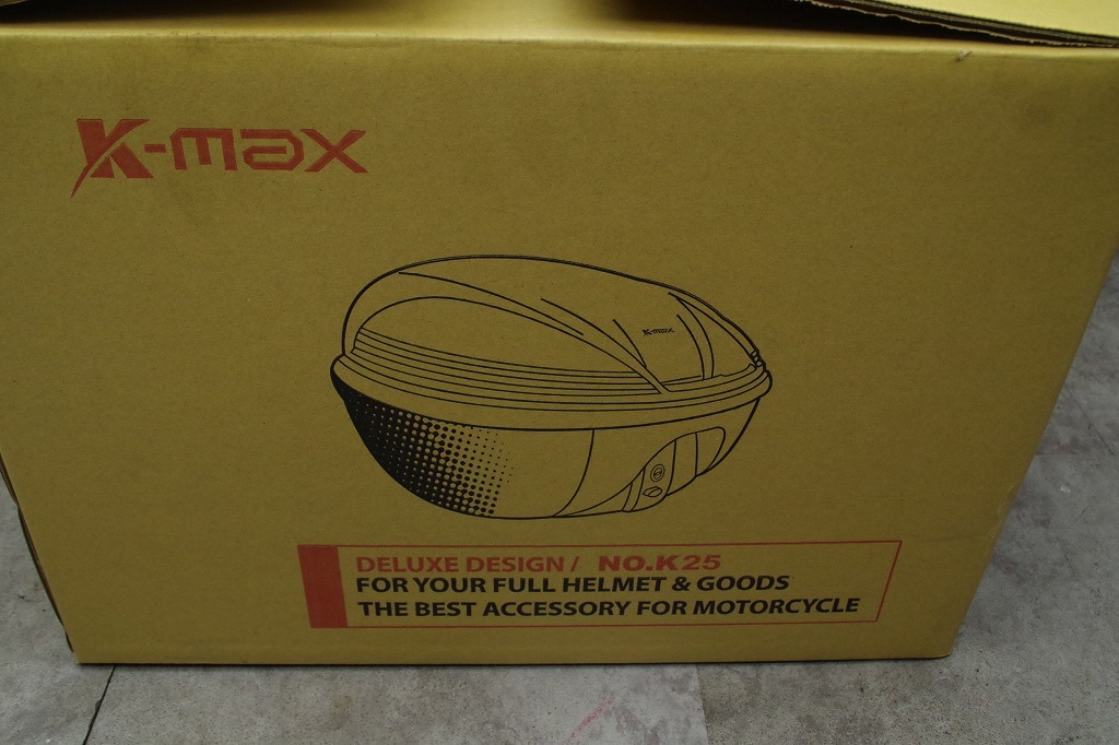 K-MAX リアボックス 30L K25　約33.5cm(高さ)x46cm(幅)x44.6cm(奥行)　未使用ですが、レンズ欠_画像9