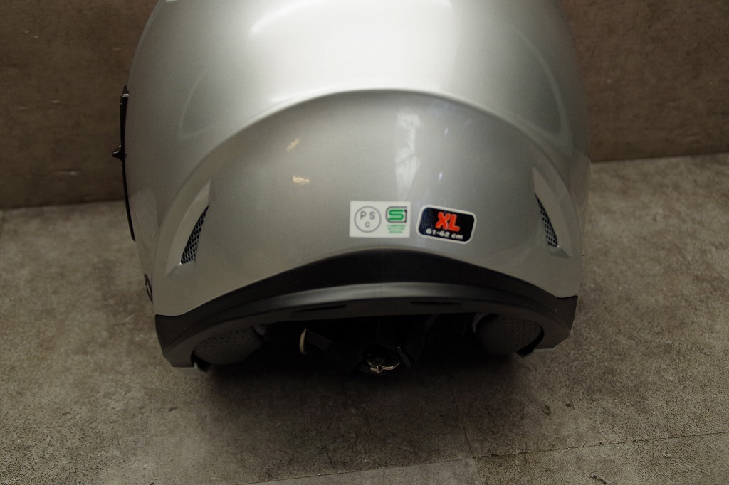 未使用　VOID　ヘルメット　T-396　XLサイズ(61-62ｃｍ)　RIGHT SILVER　全排気量対応/THHのOEM製品_画像6