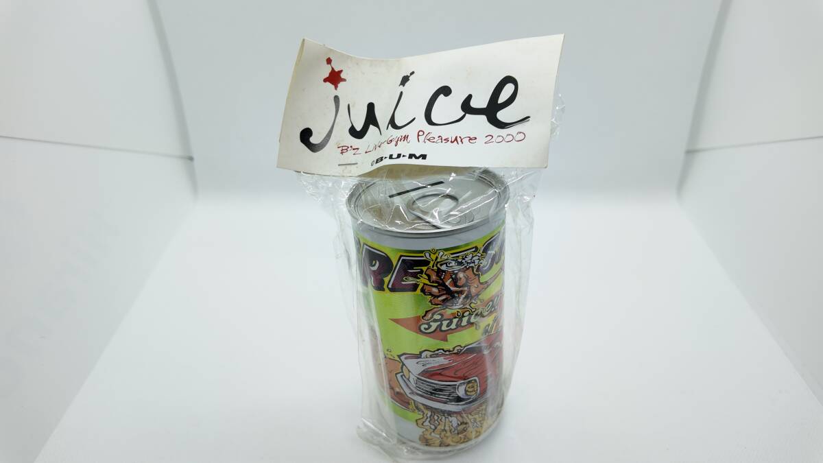B'z LIVE-GYM Pleasure 2000 juice 缶 貯金箱 _画像1