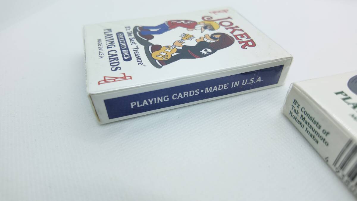 B'z トランプ PLAYING CARDS 新品 B’z the best Treasure skeleton back 稲葉浩志 松本孝弘 ビーズ グッズの画像4