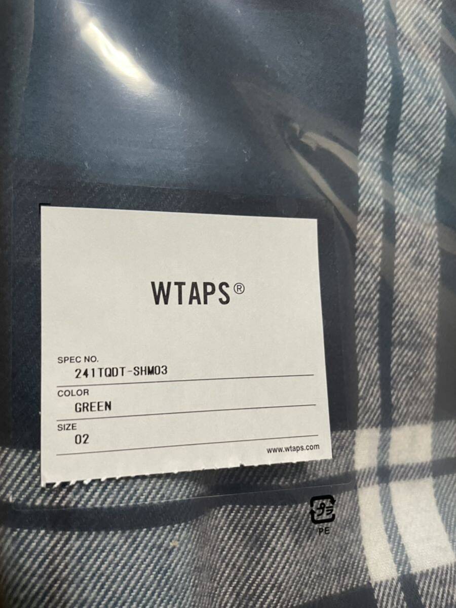 新品未使用 Mサイズ Wtaps WCPO 01 / LS / Cotton. Flannel 24ss ダブルタップス フランネル_画像4
