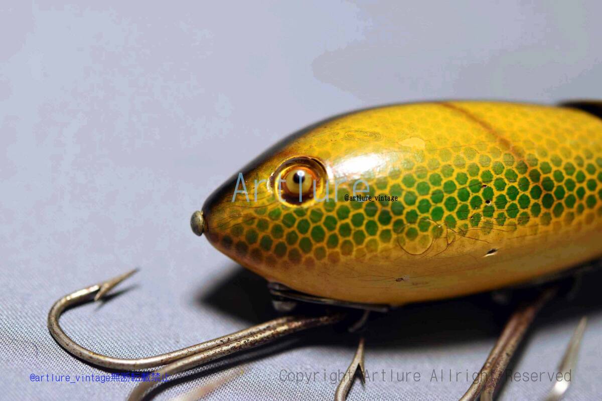 VINTAGE WOODEN LURE HEDDON MIDGIT crab wiggler 1950( 8269 VINTAGE WOODEN LURE HEDDON MIDGIT crab wiggler 1950( 8269