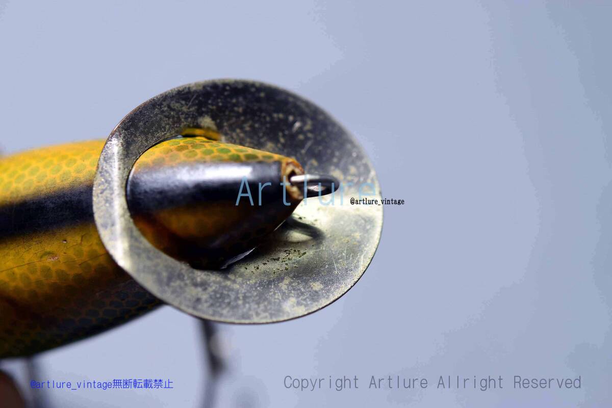 VINTAGE WOODEN LURE HEDDON MIDGIT crab wiggler 1950( 8269 VINTAGE WOODEN LURE HEDDON MIDGIT crab wiggler 1950( 8269