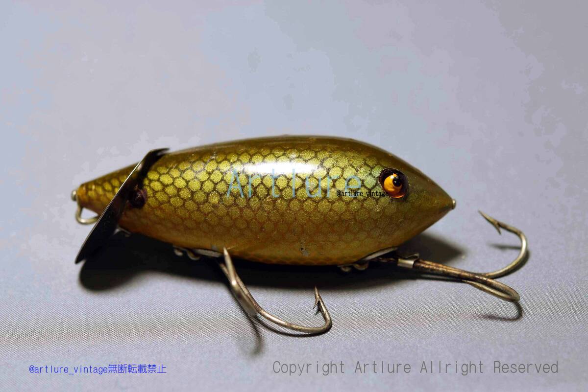 VINTAGE WOODEN LURE HEDDON baby crab wiggler ( 82661-58 VINTAGE WOODEN LURE HEDDON baby crab wiggler ( 82661-58