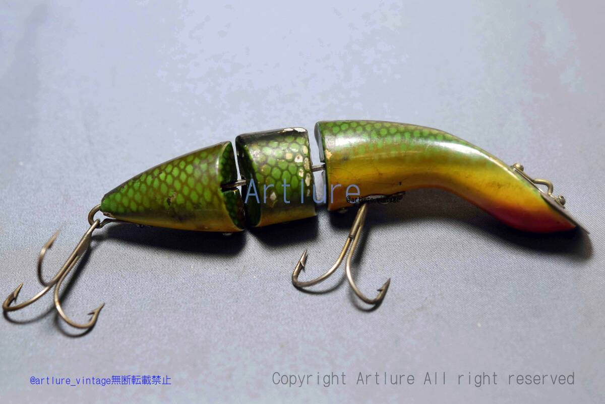 VINTAGE WOODEN LURE HEDDON GAME FISHER #5500 3/4OZ 4 3/4 VINTAGE WOODEN LURE HEDDON GAME FISHER #5500 3/4OZ 4 3/4