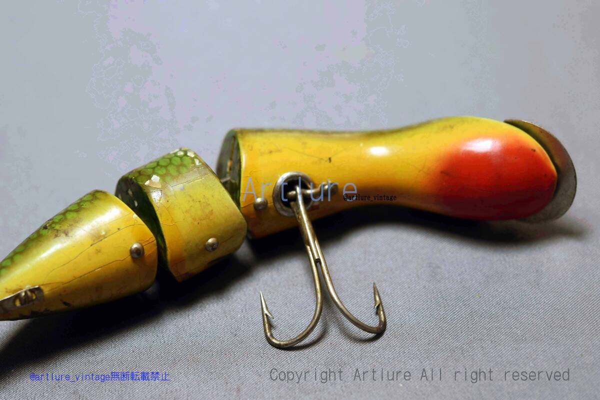 VINTAGE WOODEN LURE HEDDON GAME FISHER #5500 3/4OZ 4 3/4 VINTAGE WOODEN LURE HEDDON GAME FISHER #5500 3/4OZ 4 3/4
