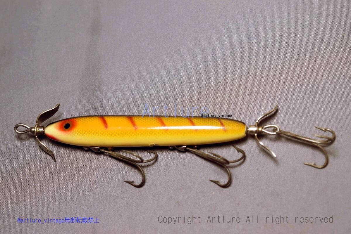 VINTAGE WOODEN LURE HEDDON TORPEDO #130（8352-60　）USA MADE #OLDLURE #ARTLURE_VINTAGE ＃ヴィンテージルアー_画像2