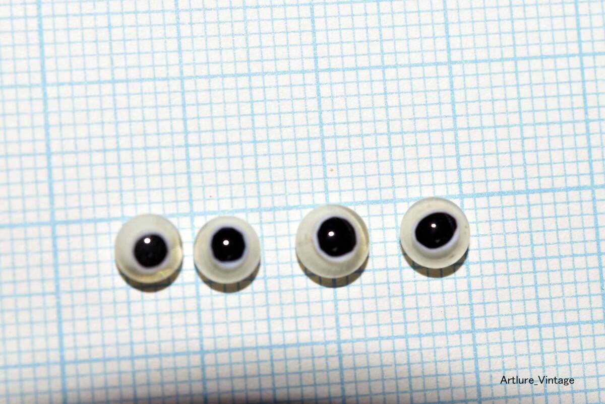 ルアーメイキング　ハンドメイド 　グラスアイ　hand made glass eyes for lure making （11579-489）本格的　ルアービルダー用　日本製_画像1