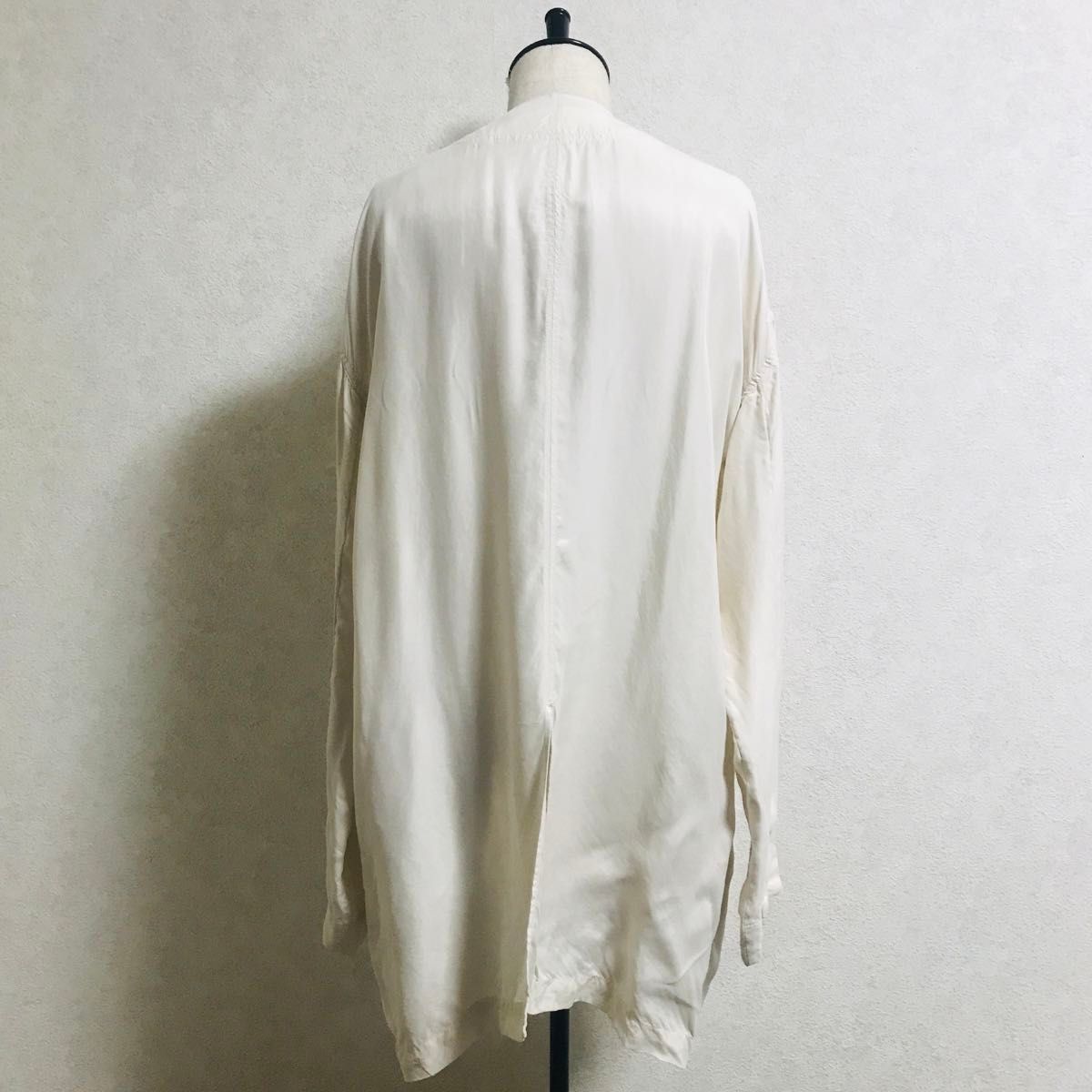 TODAYFUL　Collarless Satin Shirts　22SS