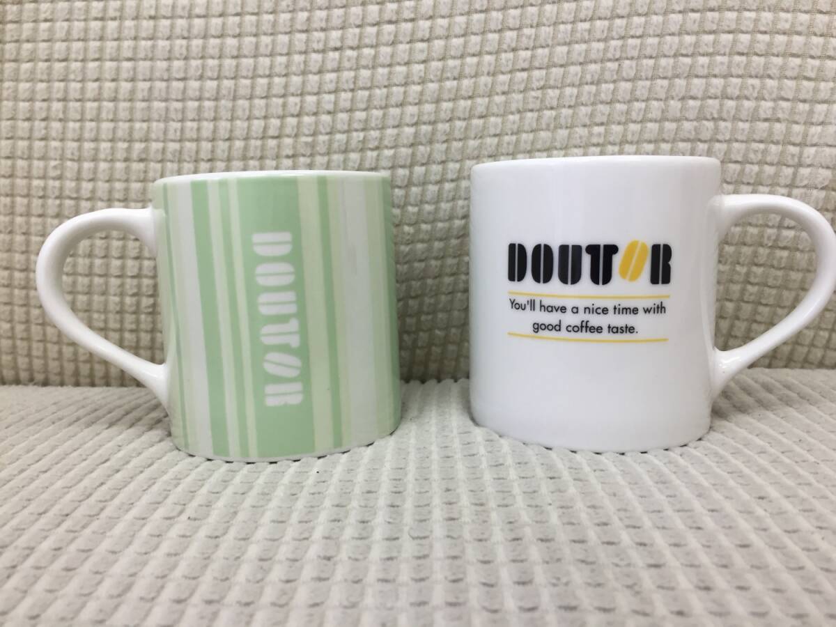 [食器] 茶器「ドトール：マグカップ」4個セット DOUTOR マグ 可愛い 高さ：約8cm 円直径：約7cm_画像5