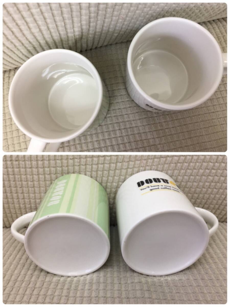 [食器] 茶器「ドトール：マグカップ」4個セット DOUTOR マグ 可愛い 高さ：約8cm 円直径：約7cm_画像8
