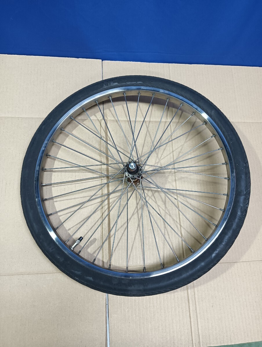 【中古】Panasonic 電動アシスト自転車ENMM033A前輪／20x1_3/4 現状渡し_画像1