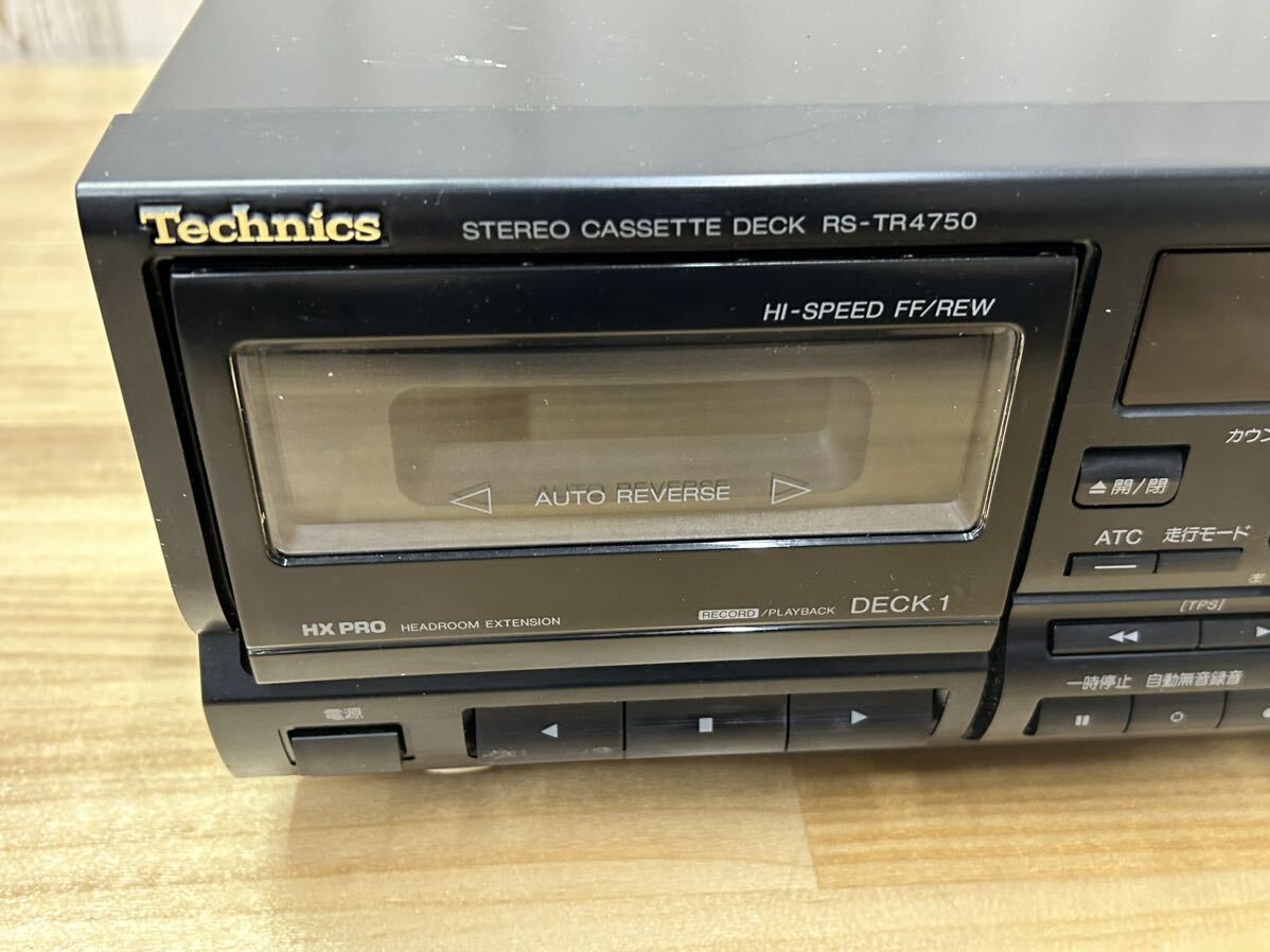 ☆ Tecnics テクニクス RS-TR4750 カセットテープ ダブルデッキ カセットデッキ ダブル SA-0402a120 ☆の画像9