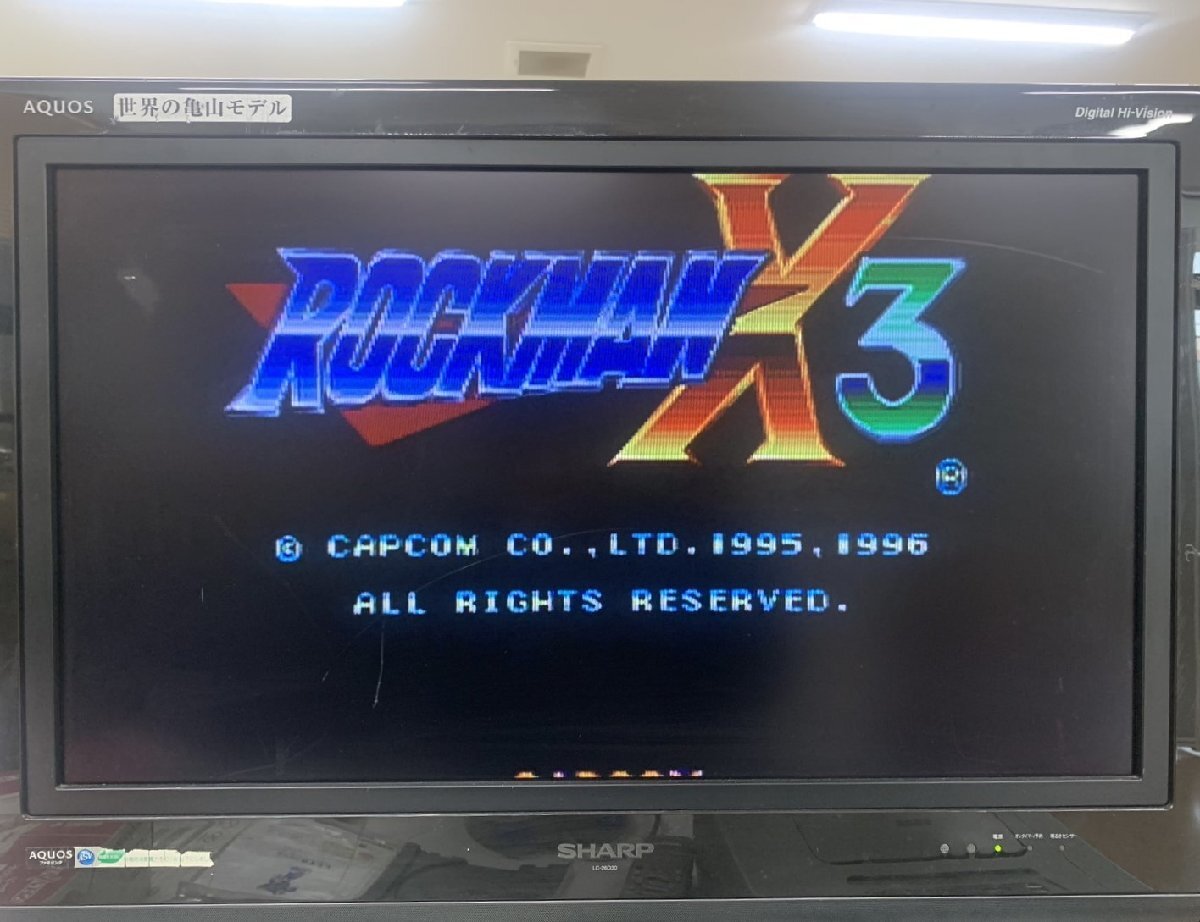 SEGA SATURN セガサターン ロックマンX3 ROCKMAN X3 取説 ケース ゲームソフト 動作OKの画像8