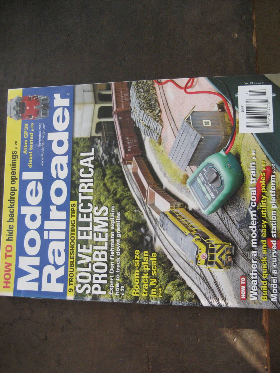 鉄道模型雑誌 Model Railroader ２０１６年度 １１月から１２月号まで（全２冊）の画像1