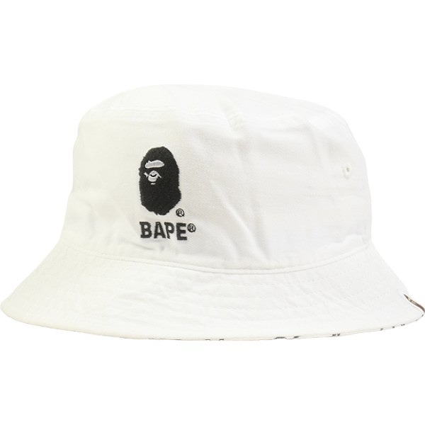 A BATHING APE A Bathing Ape BUCKET HAT WHITE bucket hat white Size [L] [ new old goods * unused goods ] 20791570