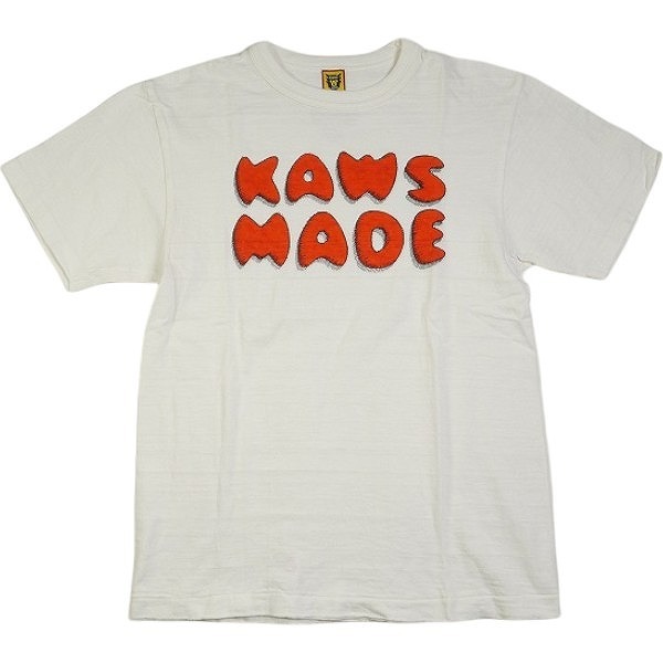 HUMAN MADE ヒューマンメイド ×KAWS T-Shirt #3 KAWS MADE LOGO White Tシャツ 白 Size 【S】 【中古品-非常に良い】 20793575_画像1