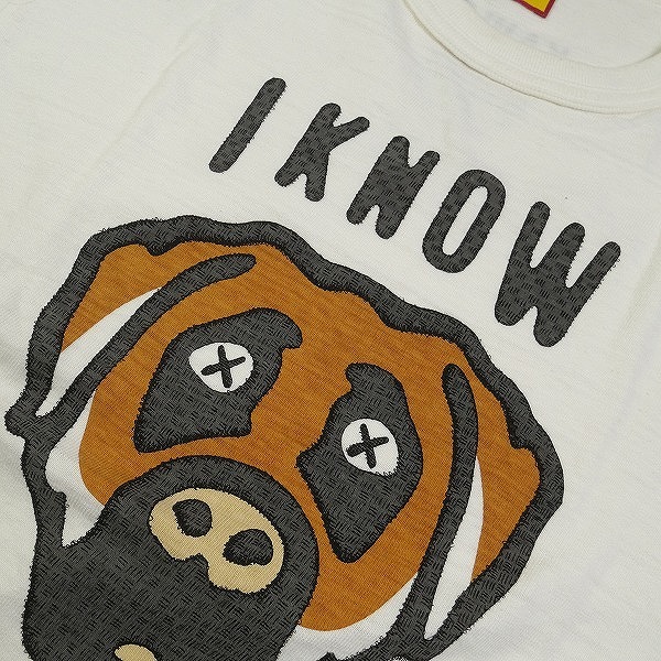 HUMAN MADE ヒューマンメイド ×KAWS I KNOW NIGO T-SHIRT White DOGTシャツ 白 Size 【S】 【中古品-非常に良い】 20793580_画像8