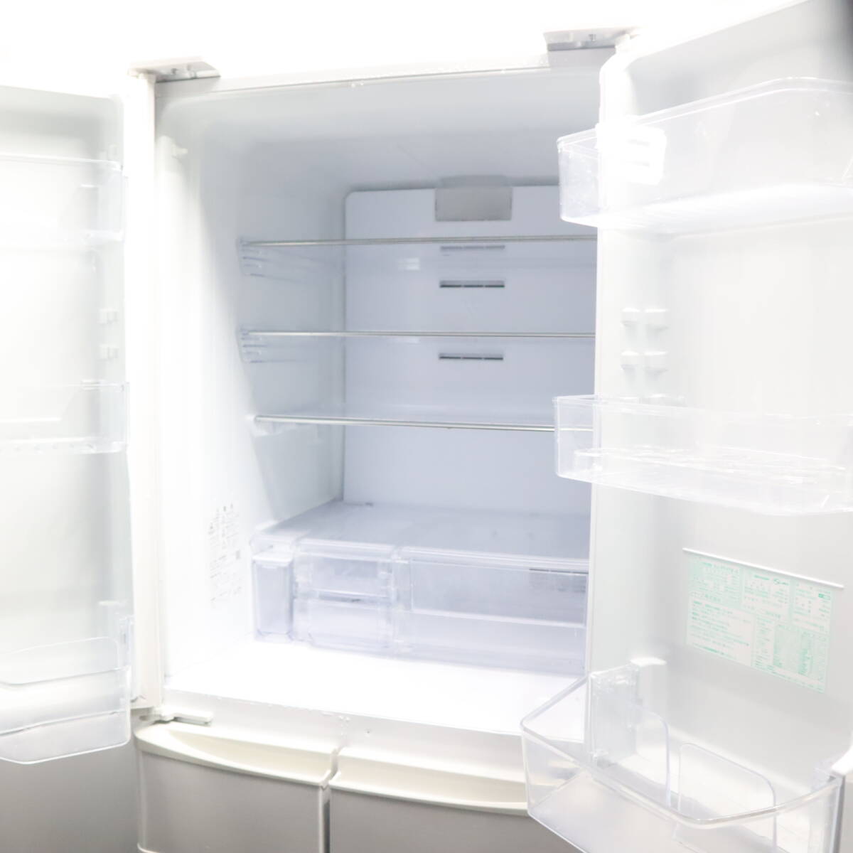 V-10004●地区指定送料無料●日立 まんなか野菜タイプ冷凍冷蔵庫 スリムコンパクト375Ｌ　Ｒ－K38JV_画像2