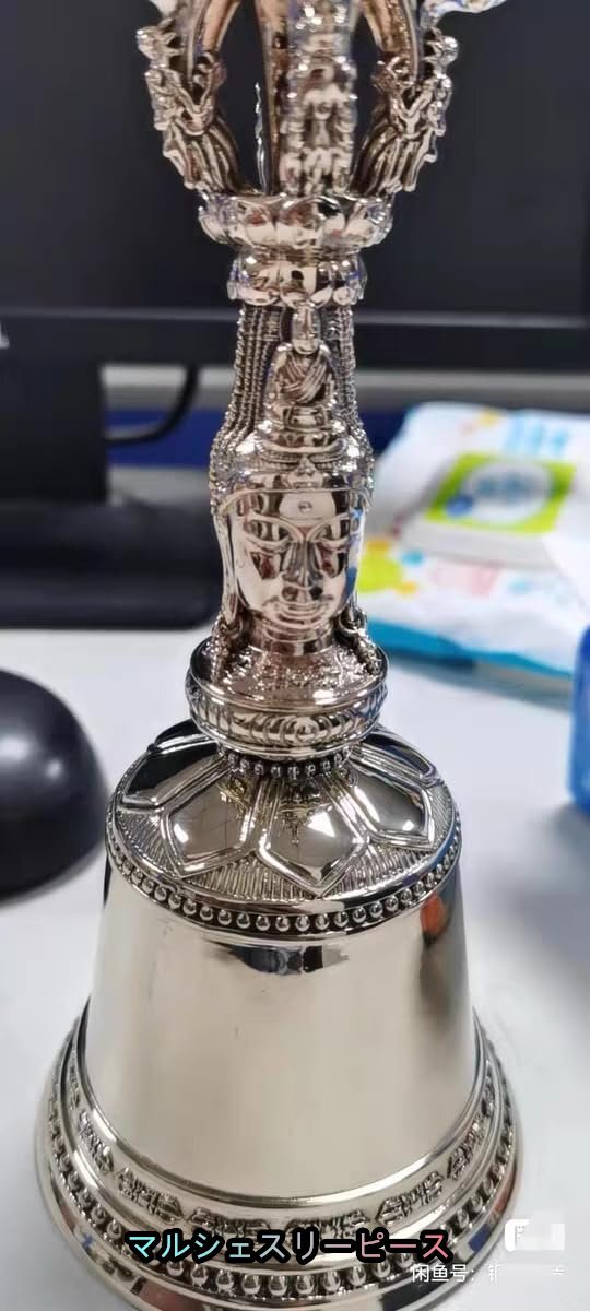 法器】金剛鈴 観音様 大々型 高さ22cm 密教で使われる仏具 密教 法器】金剛鈴 観音様 大々型 高さ22cm 密教で使われる仏具 密教