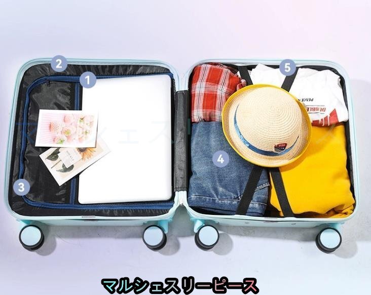  new goods 20 -inch light weight suitcase trunk business trip travel travel short period .. woman oriented ( blue. )