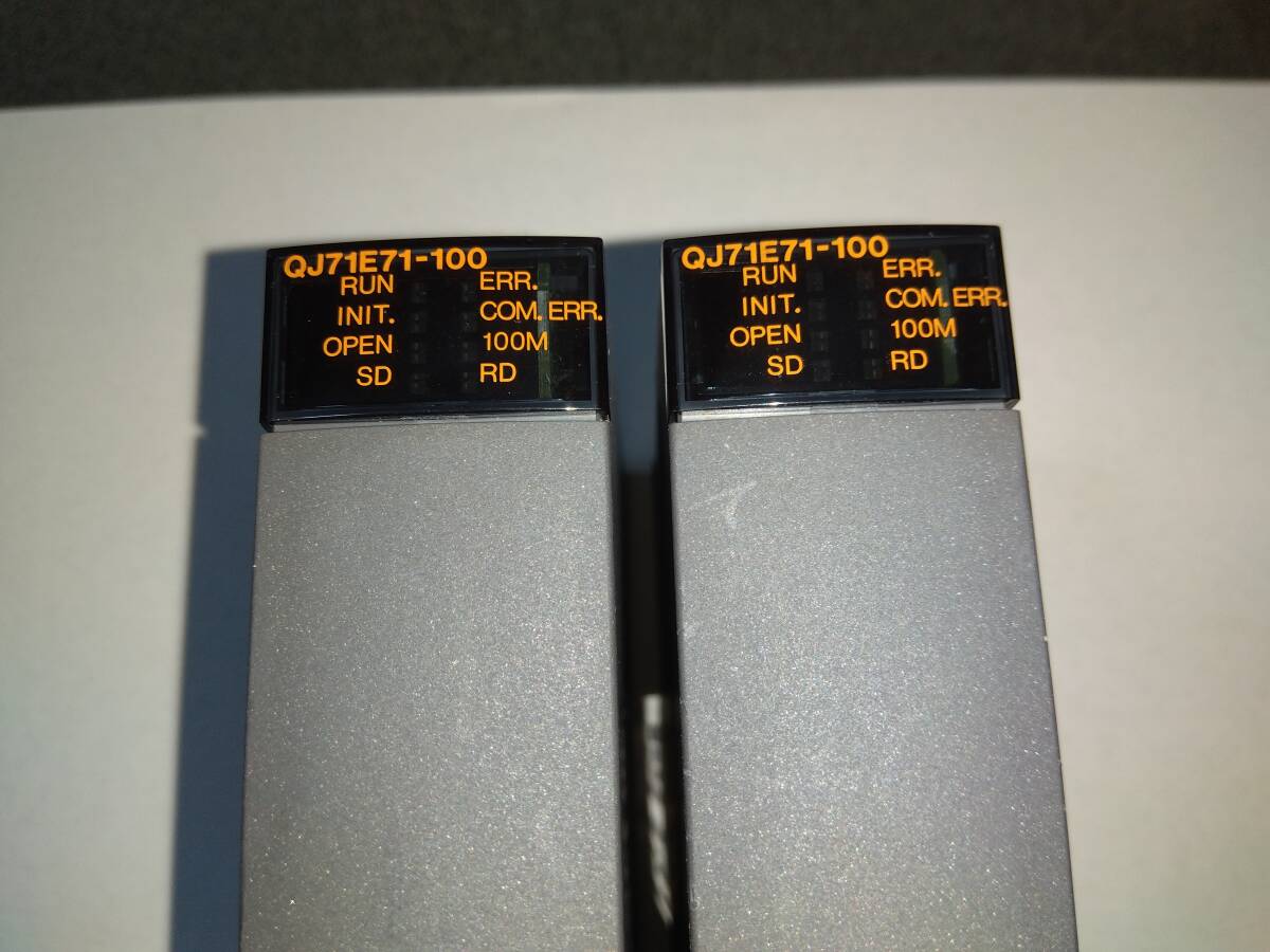 三菱 Ethernetインタフェースユニット QJ71E71-100 2台セット中古品の画像5