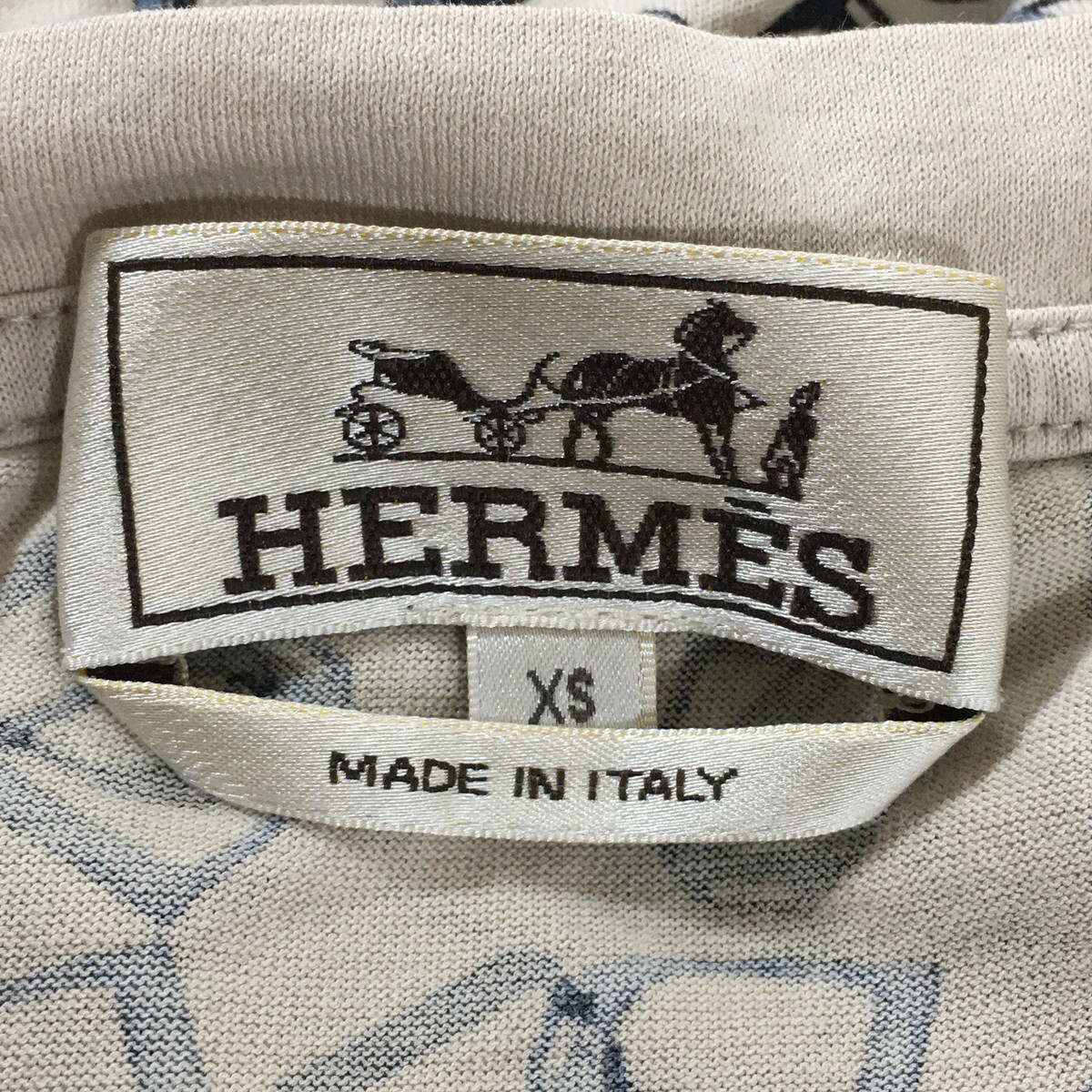 HERMES エルメス Tシャツ カットソー ベージュ レディース FR34 UK6 US2 XSsize_画像6