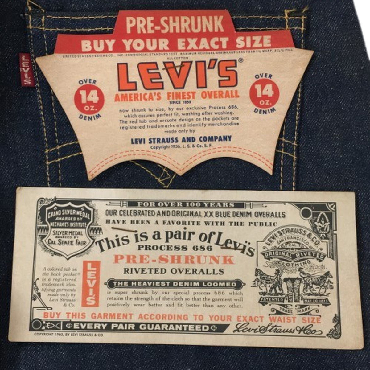 デッドストック LEVI'S リーバイス 60s リーバイス 550ZXX デニムショーツ ヴィンテージ W31の画像4