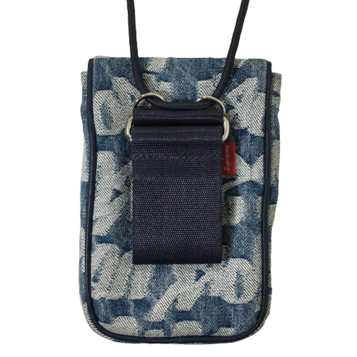 シュプリーム Supreme Fat Tip Jacquard Denim Neck Pouch ネックポーチ ファット ティップ ジャカード デニム ショルダーバッグ_画像2