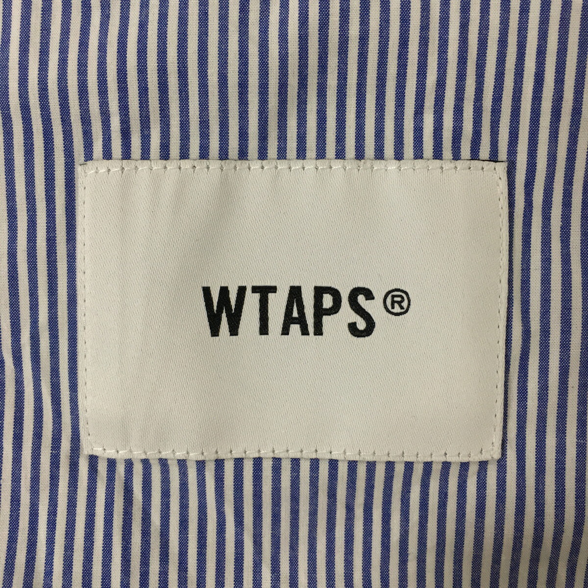 Wtaps ダブルタップス シャツ ストライプ BD 03 LS COTTON BROADCLOTH TEXTILE PROTECT 232GWDT-SHM03 青 紺 白 02 M_画像6