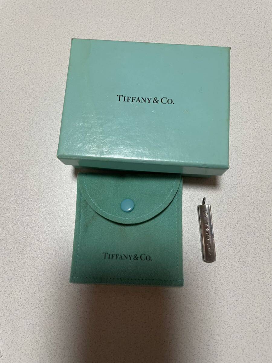 Tiffany&Co. ティファニー ナロー バー シルバー ネックレス トップ SV925 1837 RP13の画像3